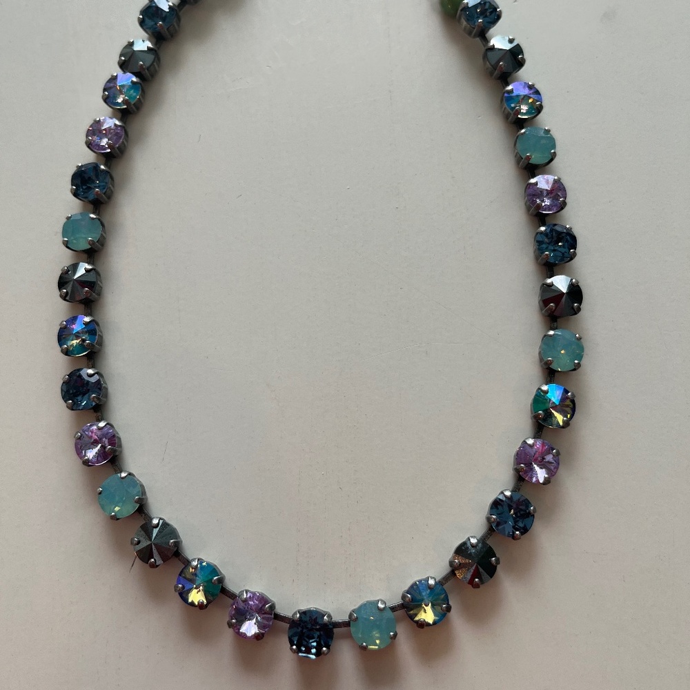 Sabika Purple and Blue Necklace